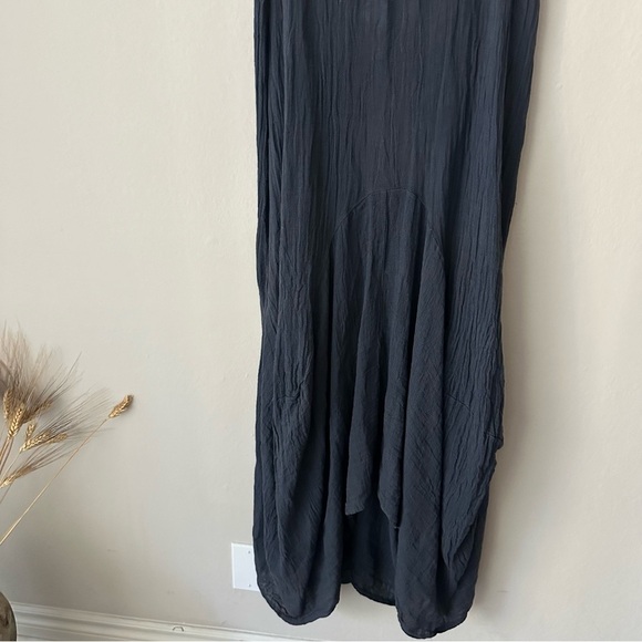 Asymmetrical Laggenlook Coastal Dress in Navy Small - Picture 5 of 11